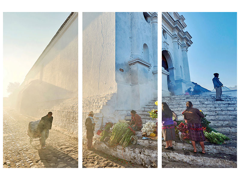 3-piece-canvas-print-morning-in-city-chichicastenango-ii