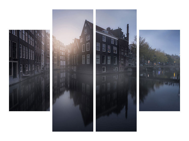 4-piece-canvas-print-amsterdam-morning-i