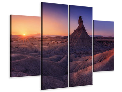 4-piece-canvas-print-bardenas-in-blue