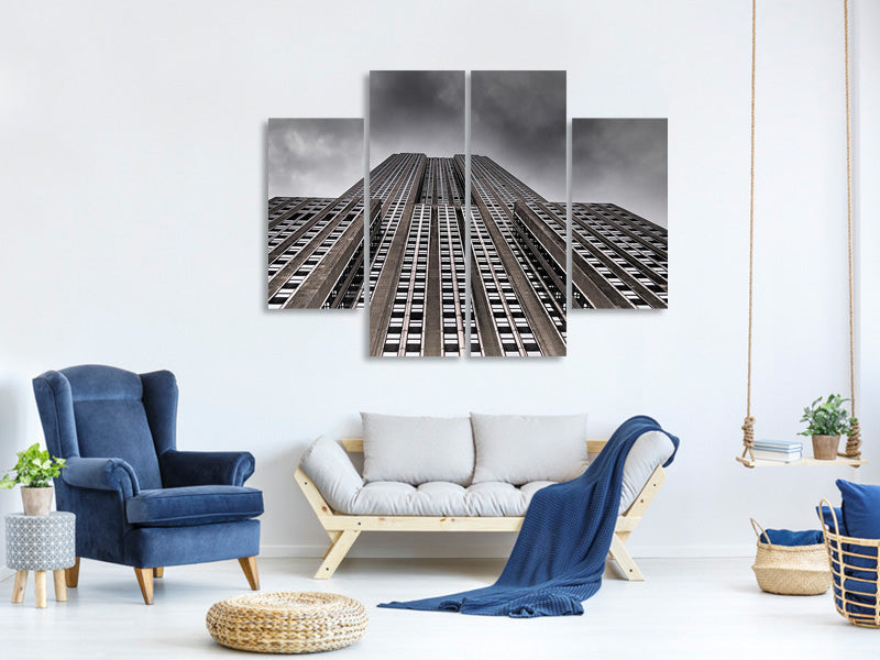 4-piece-canvas-print-empire-state-building-ii