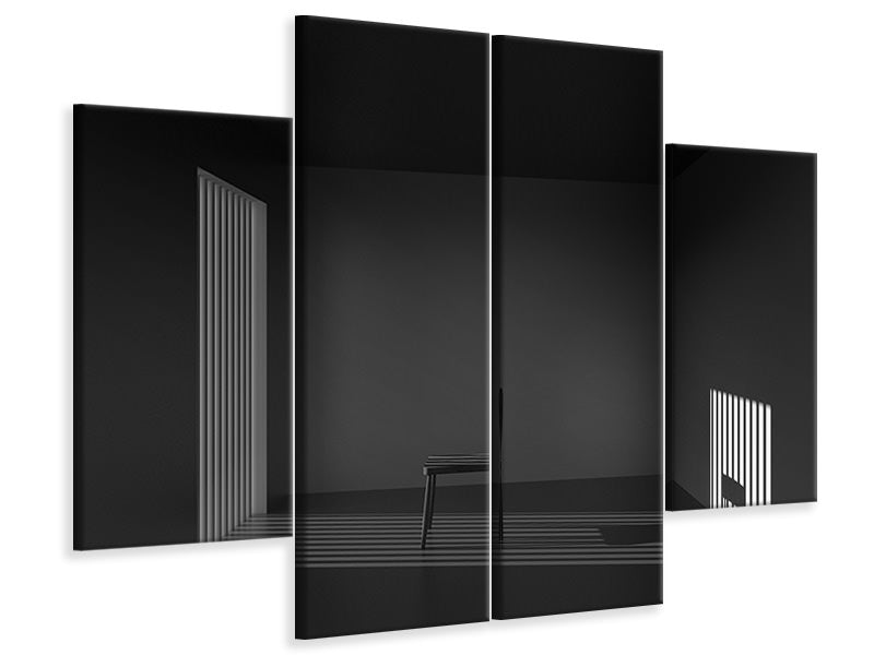 4-piece-canvas-print-emptyness-of-jail