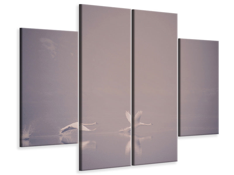 4-piece-canvas-print-foggy-takeoff