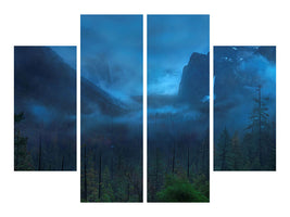4-piece-canvas-print-gloomy-mountain