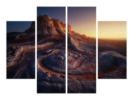 4-piece-canvas-print-gold-pocket