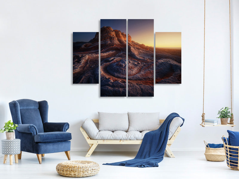 4-piece-canvas-print-gold-pocket