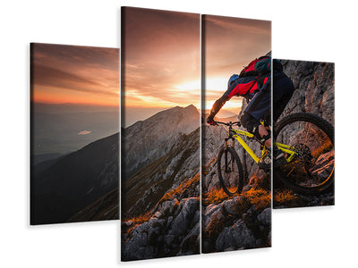 4-piece-canvas-print-golden-hour-high-alpine-ride