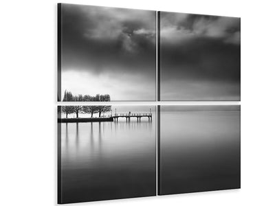 4-piece-canvas-print-lake-view-with-trees