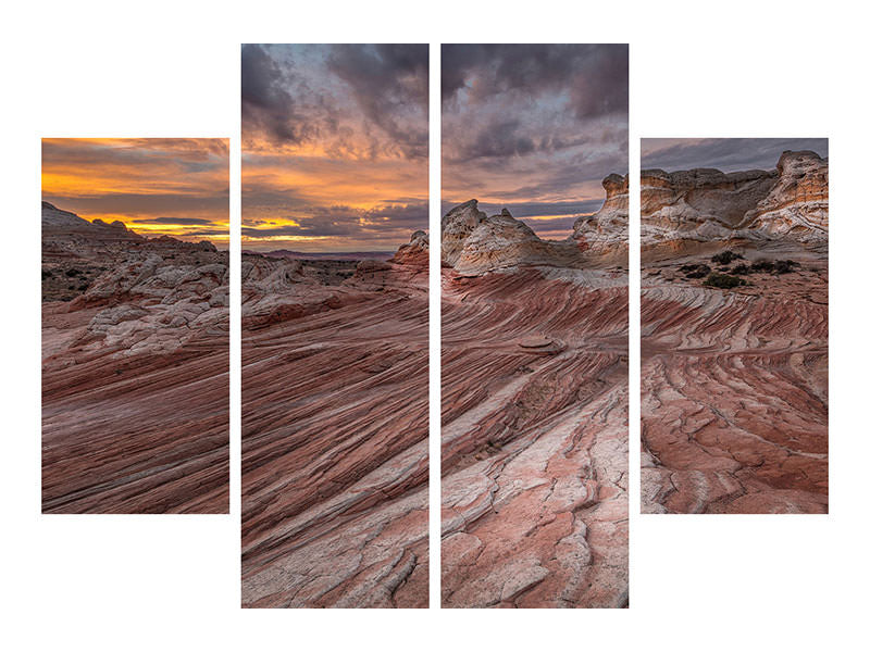 4-piece-canvas-print-last-light-at-white-pocket