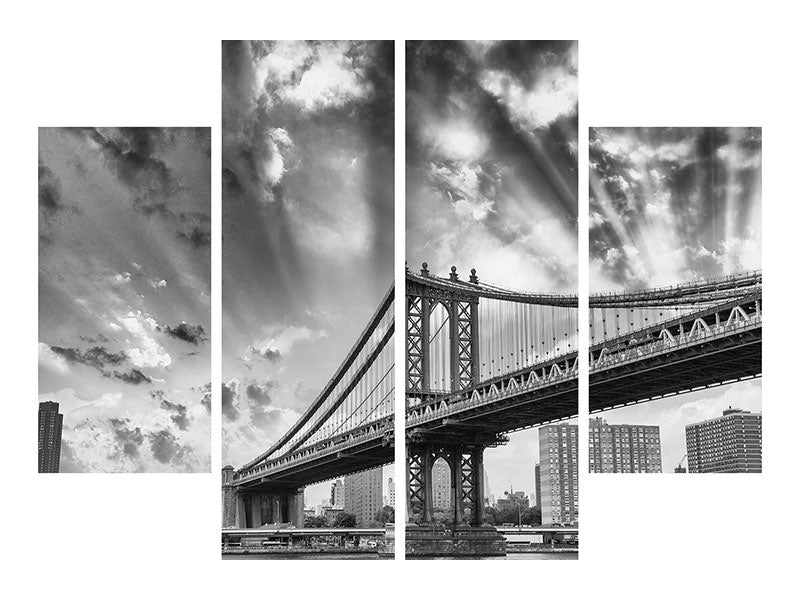 4-piece-canvas-print-manhattan-bridge