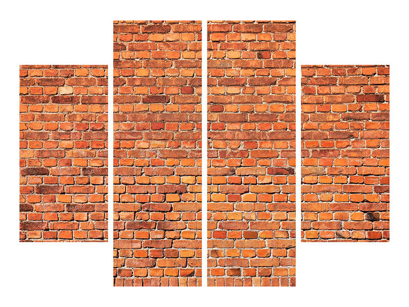 4-piece-canvas-print-red-brick-wall-p