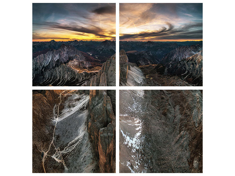 4-piece-canvas-print-resting-dragon