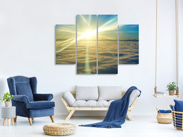 4-piece-canvas-print-sunrise-above-the-clouds