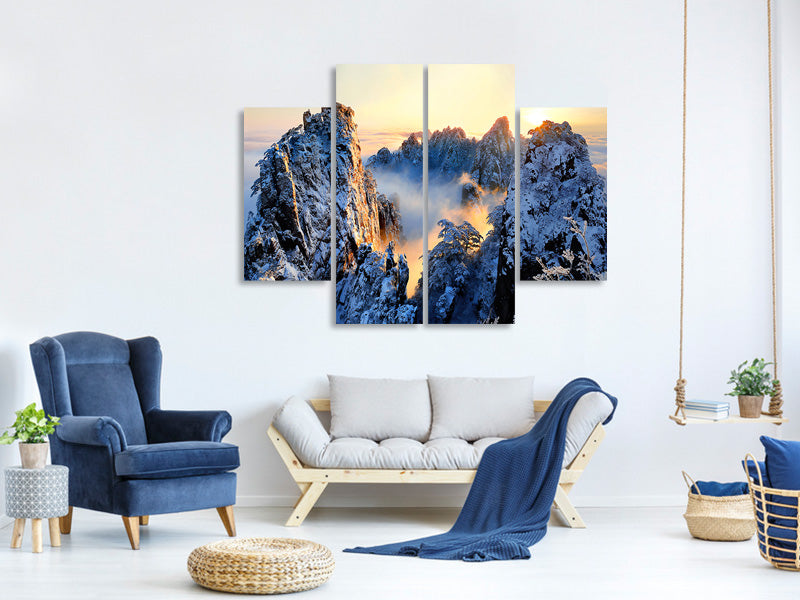 4-piece-canvas-print-sunrise-at-mt-huang-shan