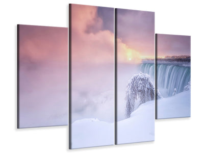 4-piece-canvas-print-sunrise-at-niagara-falls