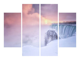 4-piece-canvas-print-sunrise-at-niagara-falls