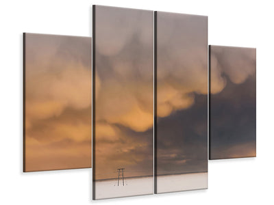 4-piece-canvas-print-sunset-clouds