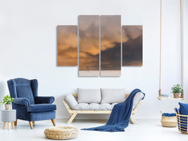 4-piece-canvas-print-sunset-clouds