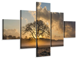 5-piece-canvas-print-a-lonely-tree