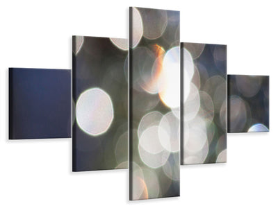 5-piece-canvas-print-abstract-light-dots