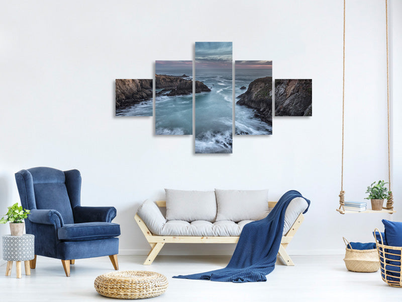 5-piece-canvas-print-black-point-cove