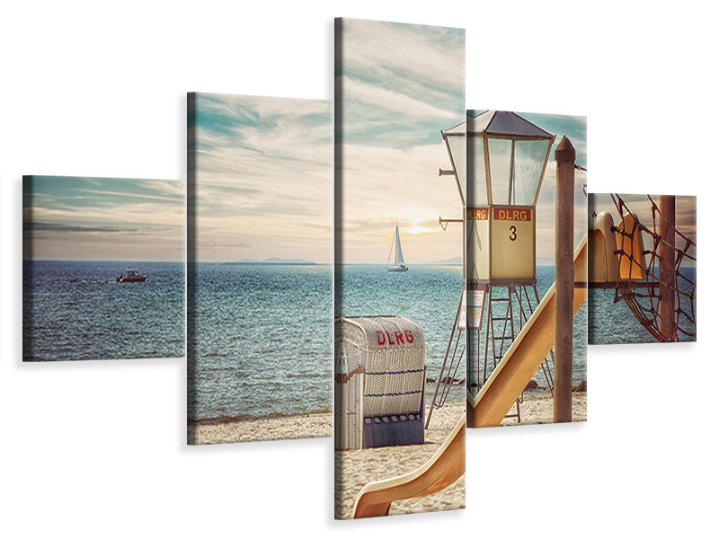 5-piece-canvas-print-lifeguard