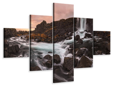 5-piece-canvas-print-oxararfoss