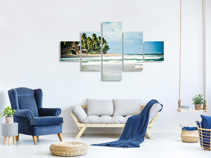 5-piece-canvas-print-the-beach