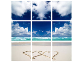 9-piece-canvas-print-beach-love-s