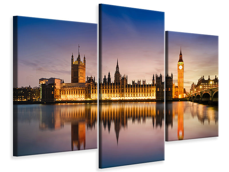 modern-3-piece-canvas-print-big-ben-at-night