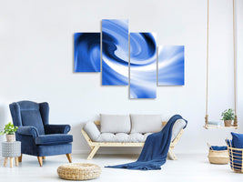 modern-4-piece-canvas-print-abstract-blue-wave