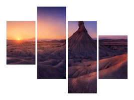 modern-4-piece-canvas-print-bardenas-in-blue