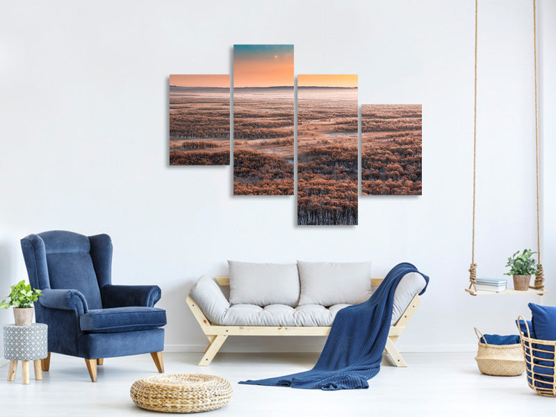 modern-4-piece-canvas-print-dawn