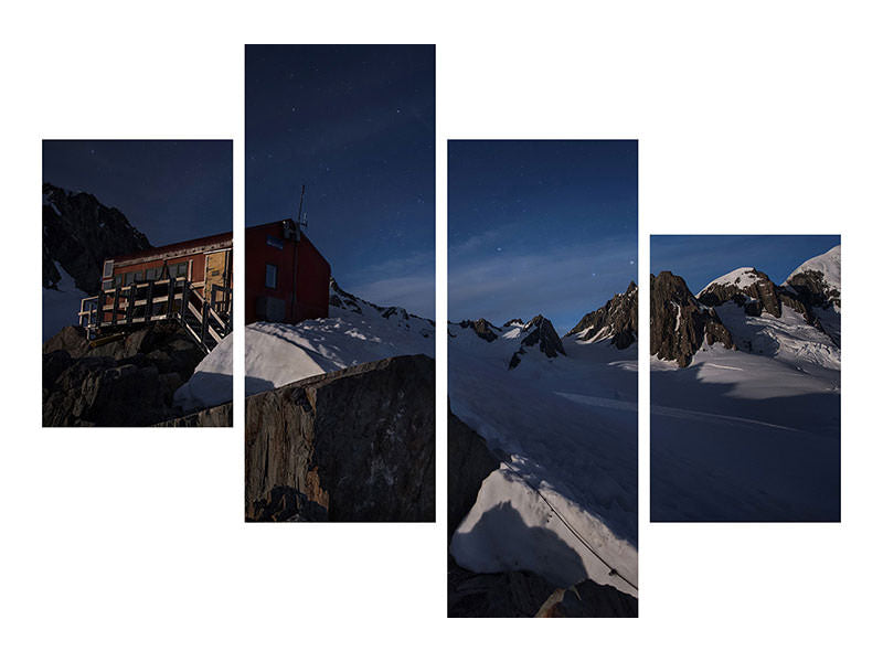 modern-4-piece-canvas-print-fox-glacier-pioneer-hut