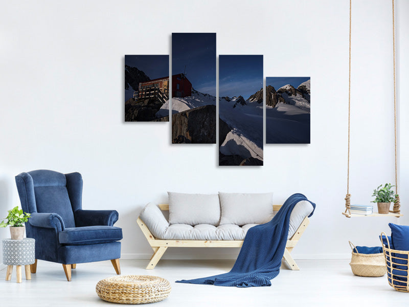 modern-4-piece-canvas-print-fox-glacier-pioneer-hut