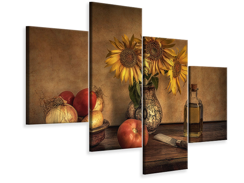 modern-4-piece-canvas-print-girasoles-en-la-cocina