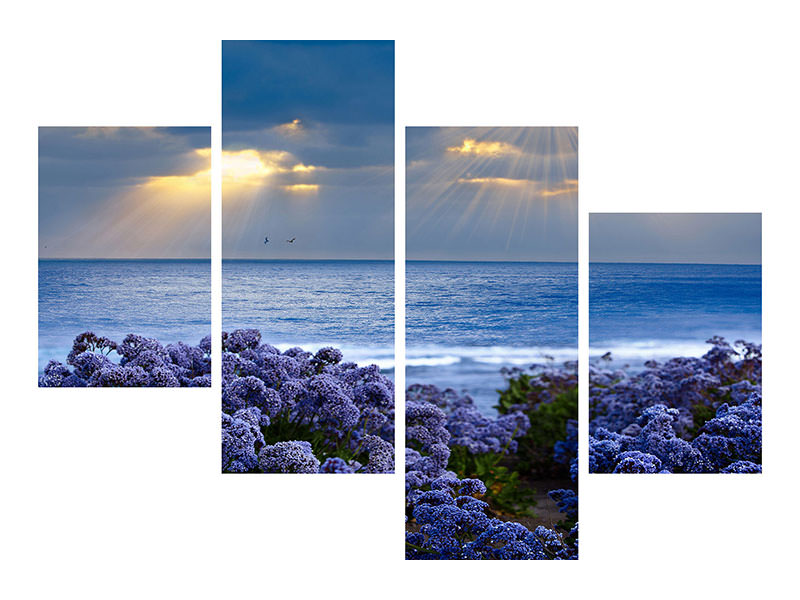 modern-4-piece-canvas-print-lavender-and-sea