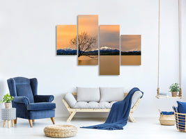 modern-4-piece-canvas-print-morning-glow-of-the-lake-wanaka