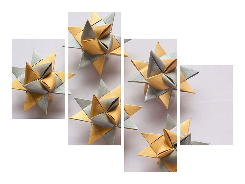 modern-4-piece-canvas-print-origami-stars