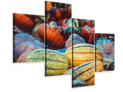 modern-4-piece-canvas-print-pumpkin-types