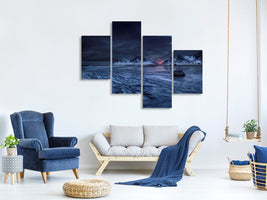 modern-4-piece-canvas-print-skagsanden-beach-lofoten