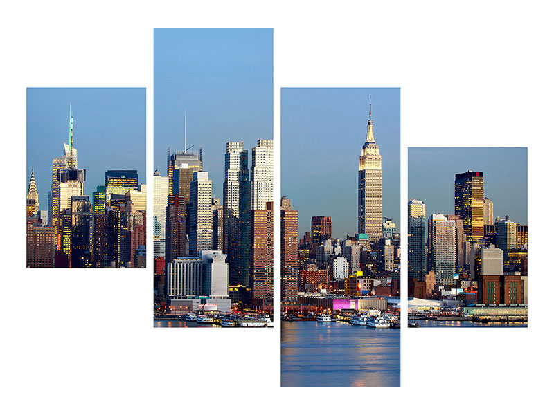 modern-4-piece-canvas-print-skyline-midtown-manhattan