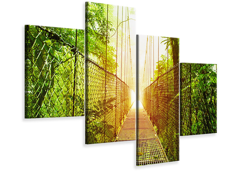 modern-4-piece-canvas-print-suspension-bridge