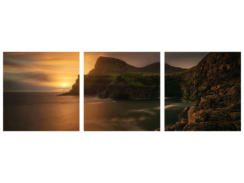 panoramic-3-piece-canvas-print-arnafjall-sunset