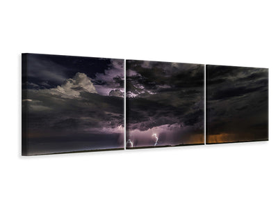 panoramic-3-piece-canvas-print-prairie-lightning