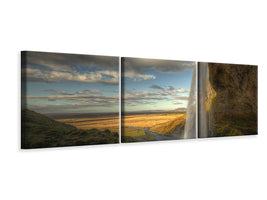 panoramic-3-piece-canvas-print-seljalandsfoss-ii