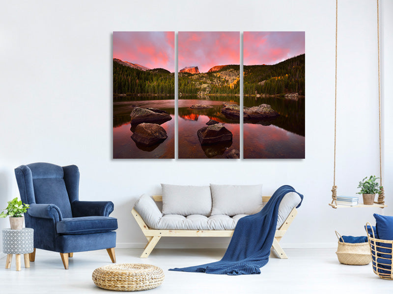 3-piece-canvas-print-bear-lake-sunrise