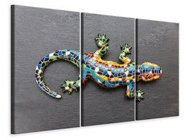 3-piece-canvas-print-colorful-gecko