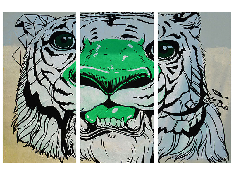 3-piece-canvas-print-graffiti-tiger