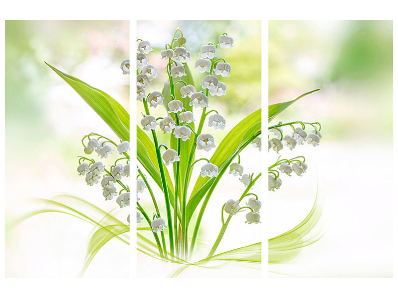 3-piece-canvas-print-lily-of-the-valley-ii