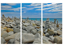 3-piece-canvas-print-many-stacks-of-stones